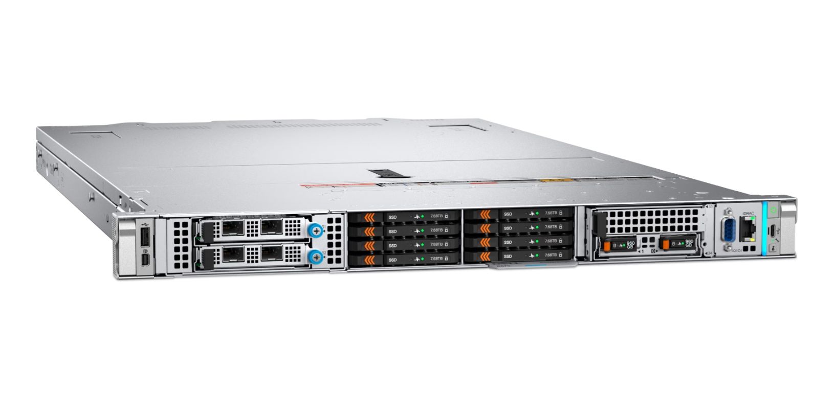 Сервер PowerEdge R470 1U  Двойной Xeon масштабируемый  32 ГБ оперативной памяти/1 ТБ SSD RAID  24/7 поддержка корпоративных и облачных решений