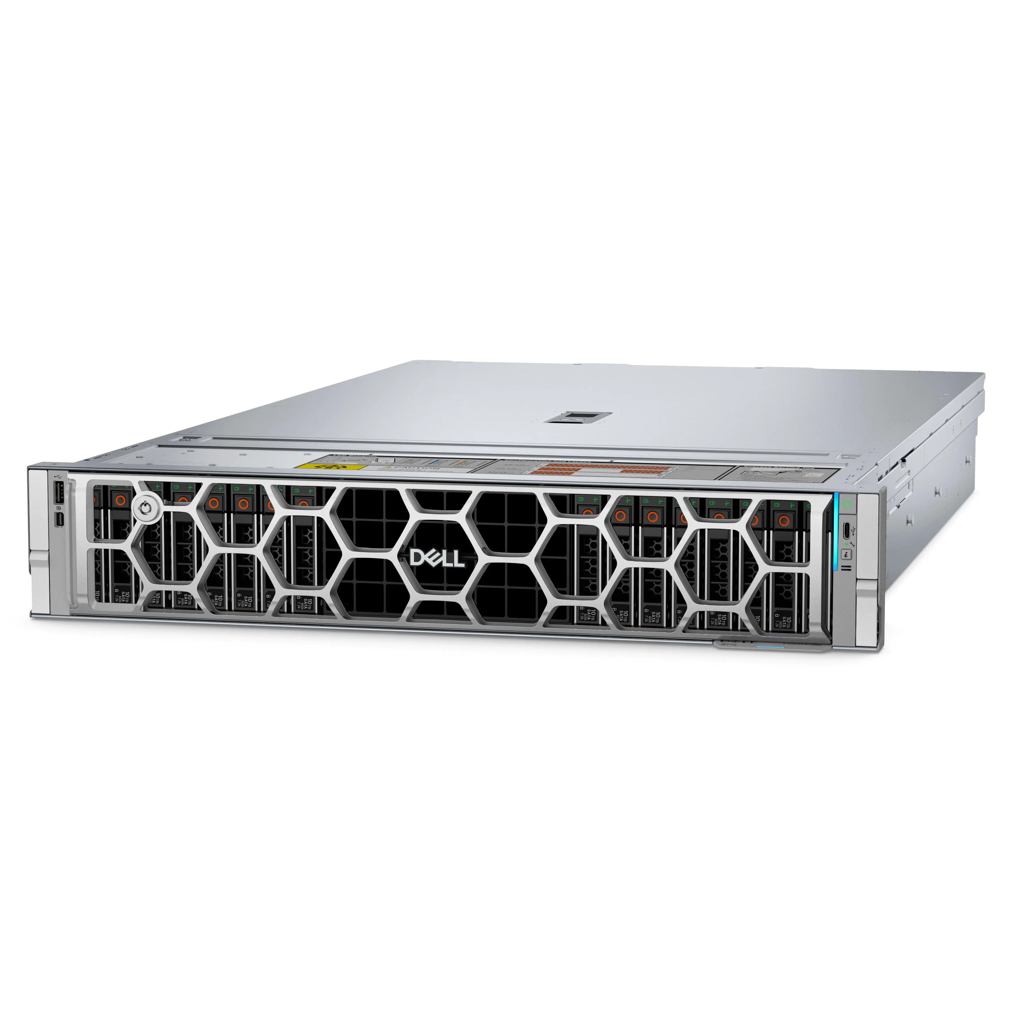 AI-Ready Dell PowerEdge R760/R770/R960 2U Servers - Dual 4th/5th Gen Xeon, NVIDIA GPU Support, 10/25/100GbE Networking for Data Center & Cloud