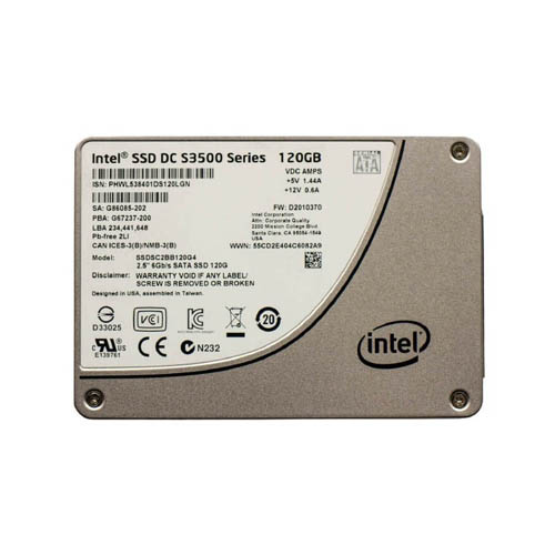 Intel G67237-200 120GB DC S3500 Series SATA 6Gb/s 2.5 7mm Enterprise Data Center / Read Intensive Solid State Drive