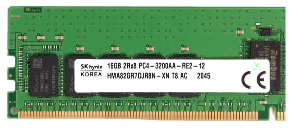Hynix HMA82GR7DJR8N-XN 16GB DDR4 RDIMM 3200MT/s | Registered ECC