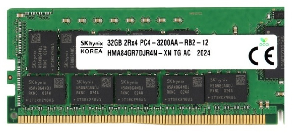 Hynix HMA84GR7DJR4N-XNT4 32GB DDR4 RDIMM 3200MT/s | Reliable ECC