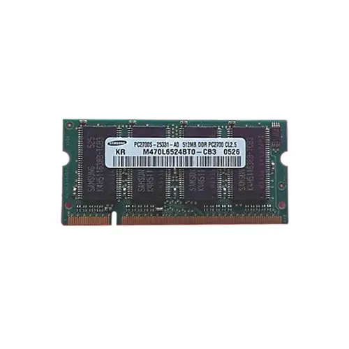 Samsung M470L6524BT0-CB3 512MB DDR333 SoDIMM | Laptop Memory
