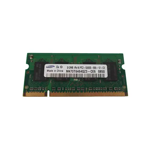 Samsung M470T6464QZ3-CE6 512MB DDR2 SODIMM 667MT/s | Reliable SODIMM