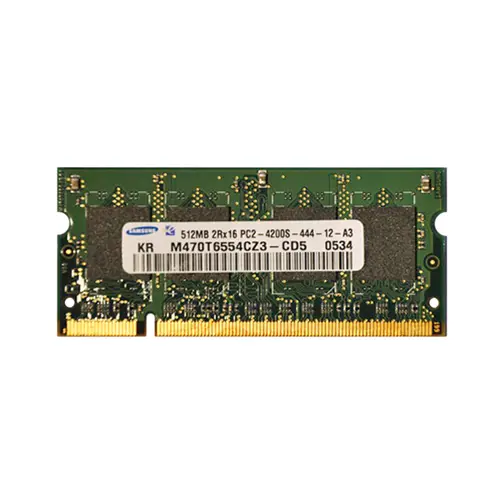 Samsung M470T6554CZ3-CD5 512MB DDR2 SoDIMM 533MT/s | Low-Power SODIMM
