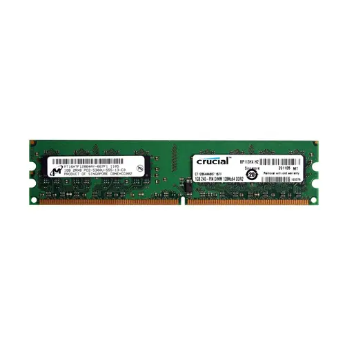 Micron MT16HTF12864AY-667F1 1GB DDR2 UDIMM 667MT/s | Fast PC Memory