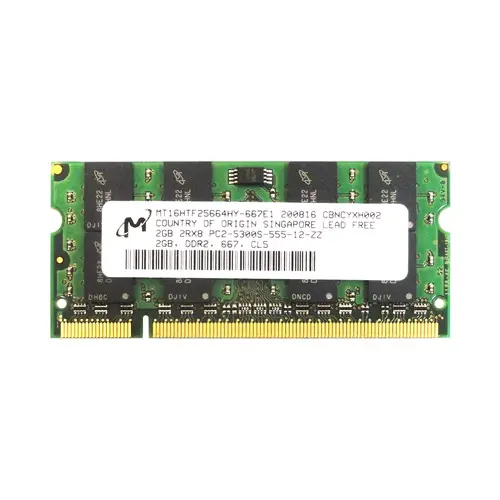 Micron MT16HTF25664HY-667E1 2GB DDR2 SoDIMM 667MT/s| Low-Power SODIMM