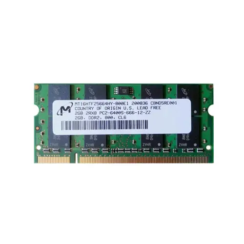 Micron MT16HTF25664HY-800E1 2GB DDR2 SoDIMM 800MT/s | Low-Power SODIMM