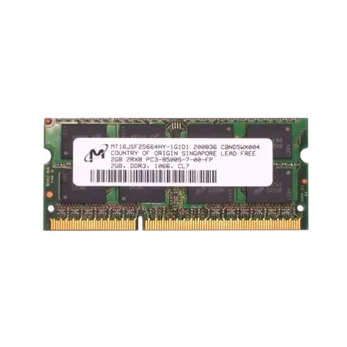 Micron MT16JSF25664HY-1G1D1 2GB DDR3 SoDIMM 1066MT/s | Reliable SODIMM