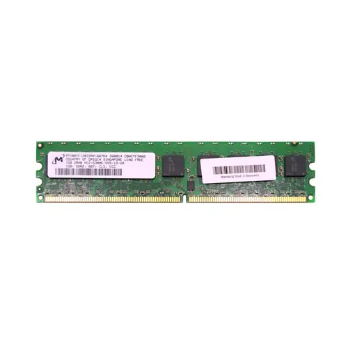Micron MT18HTF12872AY-667D4 1GB DDR2 UDIMM 667MHz | Reliable ECC RAM