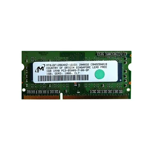 Micron 1GB DDR3 1066MT/s SoDIMM MT8JSF12864HZ-1G1D1 | Reliable Memory