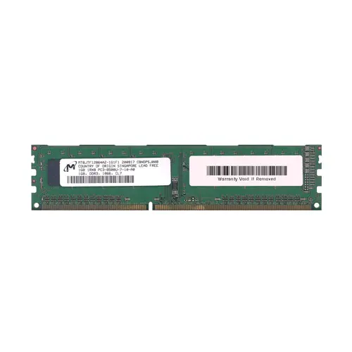 Micron MT8JTF12864AZ-1G1F1 1GB DDR3 UDIMM 1066MT/s | Reliable Desktop