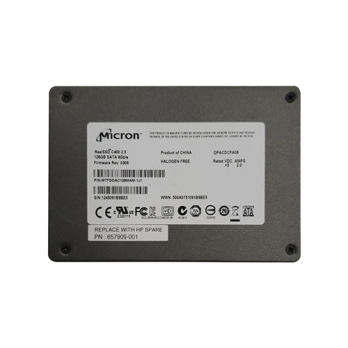 Micron MTFDDAC128MAM-1J1 128GB RealSSD C400 SATA 6Gb/s 2.5" 9.5mm Client Solid State Drive