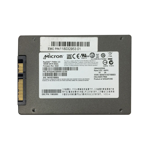 Micron MTFDDAK100MAN-1S1AA 100GB P400m SATA 6Gb/s 2.5" 7mm Enterprise Solid State Drive