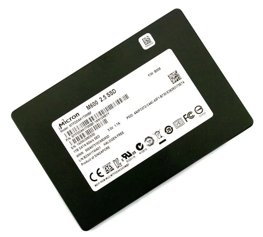 Micron MTFDDAK1T0MBF-1AN12A 1TB M600 SATA 6Gb/s 2.5" 7mm Client Solid State Drive