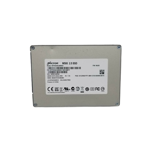 Micron MTFDDAK240MAV 240GB M500 SATA 6Gb/s 2.5" 7mm Client Solid State Drive