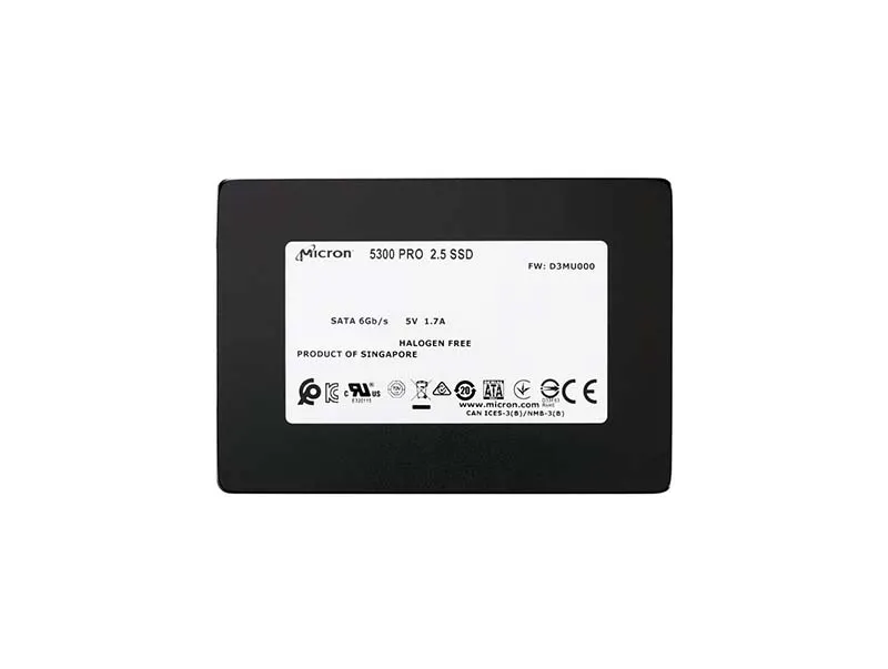 Micron MTFDDAK240TDS-1AW1ZABYY 240GB 5300 PRO SATA 2.5-inch Enterprise Solid State Drive