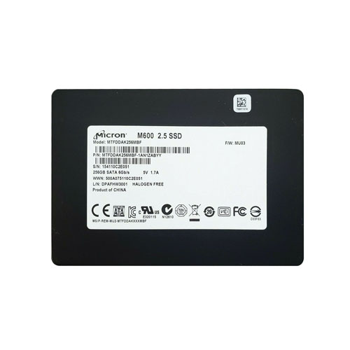 Micron MTFDDAK256MBF-1AN1ZABYY 256GB M600 SATA 6Gb/s 2.5" 7mm Client Solid State Drive
