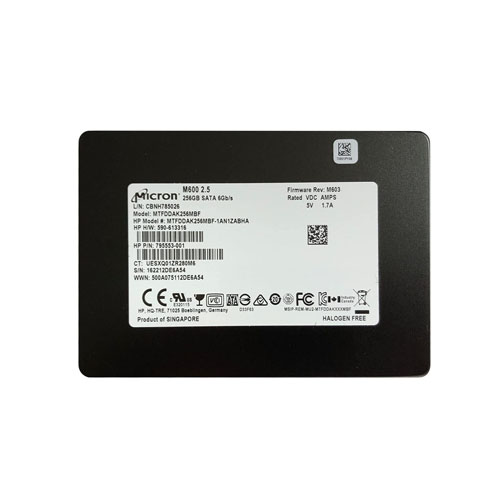 Micron MTFDDAK256MBF 256GB M600 SATA 6Gb/s 2.5" 7mm Client Solid State Drive