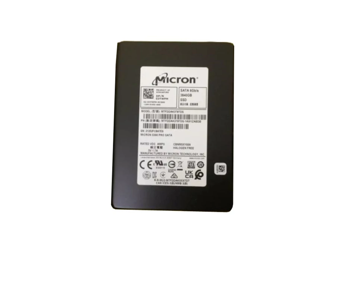 Micron MTFDDAK3T8TDS-1AW1ZABDB 3840GB 5300 PRO SATA 6Gb/s 2.5-inch 7mm Enterprise Solid State Drive