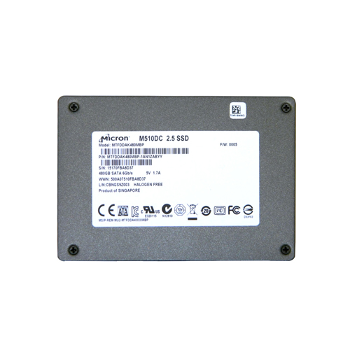 Micron MTFDDAK480MBP-1AN1ZABYY 480GB M510DC SATA 6Gb/s 2.5" 7mm Enterprise Solid State Drive
