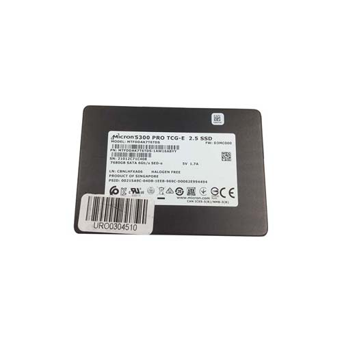 Micron MTFDDAK7T6TDS-1AW16ABYY 7680GB 5300 PRO SATA III 2.5" 7mm Enterprise Solid State Drive