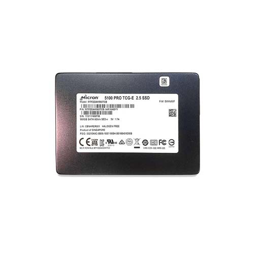 Micron MTFDDAK960TCB-1AR16ABYY 960GB 5100 PRO SATA III 2.5" 7mm Enterprise Solid State Drive