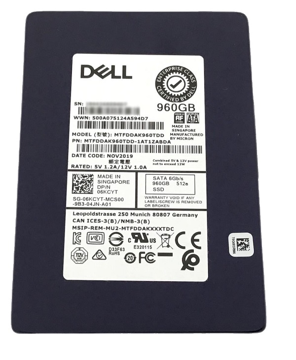 Micron MTFDDAK960TDD-1AT1ZABDA 960GB 5200 PRO SATA 2.5 inch Read-Intensive Solid State Drive