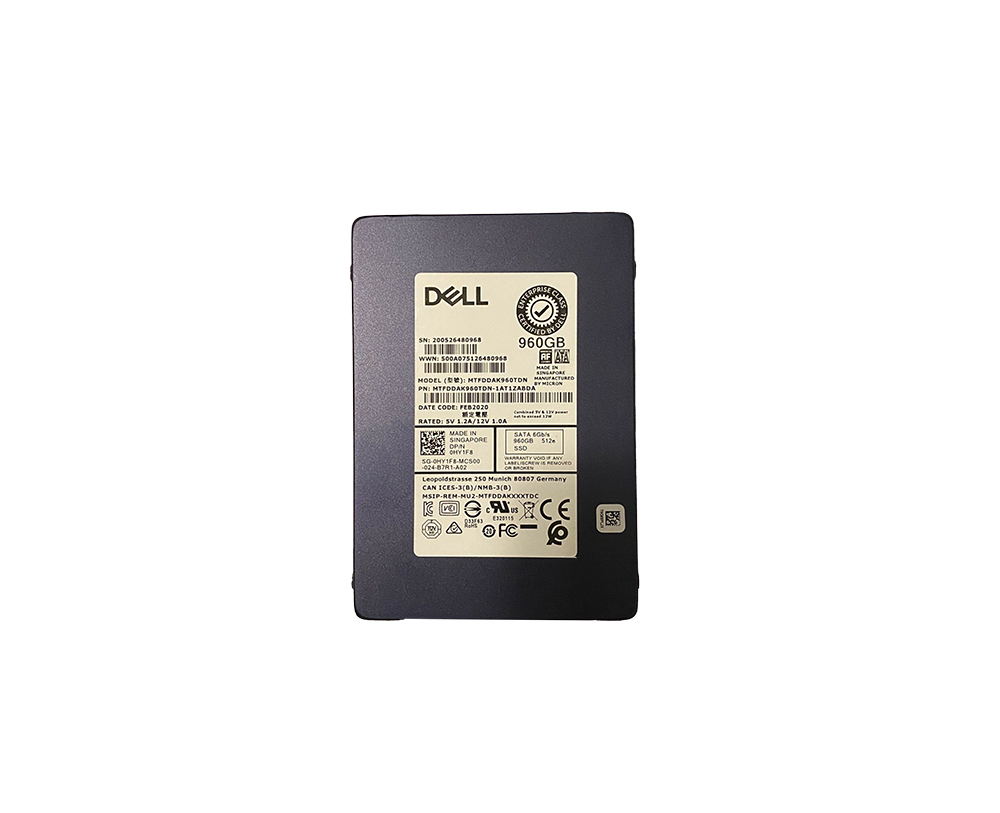Micron MTFDDAK960TDN-1AT1ZABDA 960GB 5200 MAX SATA 6Gb/s 2.5-inch 7mm Enterprise Solid State Drive