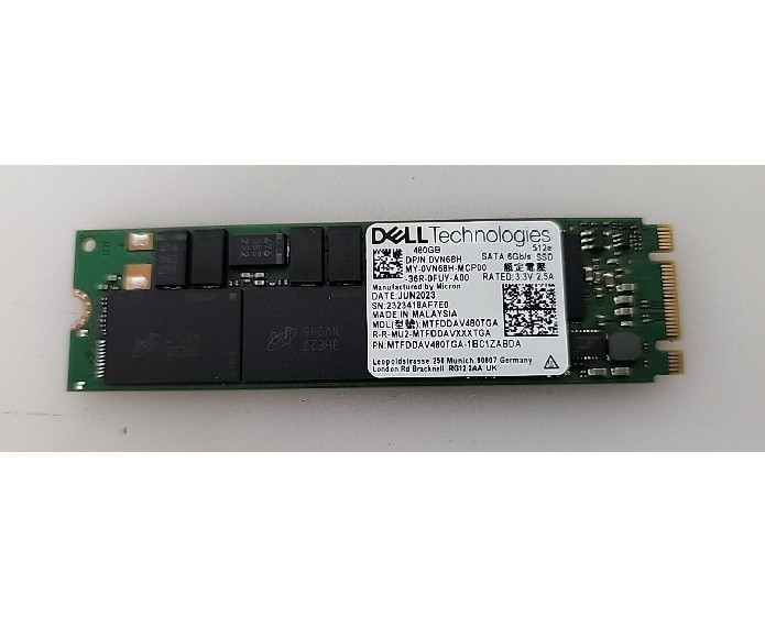 Micron MTFDDAV480TGA-1BC1ZABDA 480GB 5400 PRO SATA III M.2 2280 Enterprise Solid State Drive