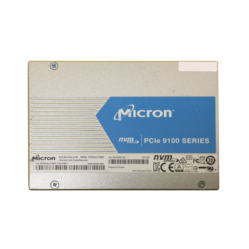 Micron MTFDHAL2T4MCF 2.4TB 9100 MAX PCIe Gen3 x4 NVMe 2.5" 15mm U.2 Enterprise Solid State Drive