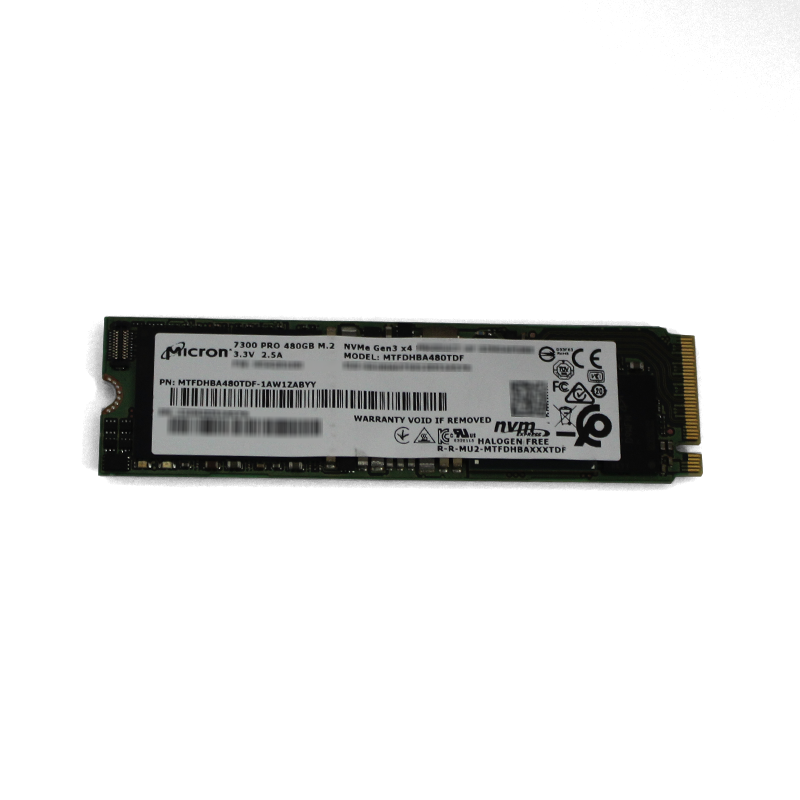 Micron MTFDHBA480TDF-1AW4ZABYY 480GB 7300 PRO PCIe Gen3 NVMe M.2 2280 Enterprise Solid State Drive