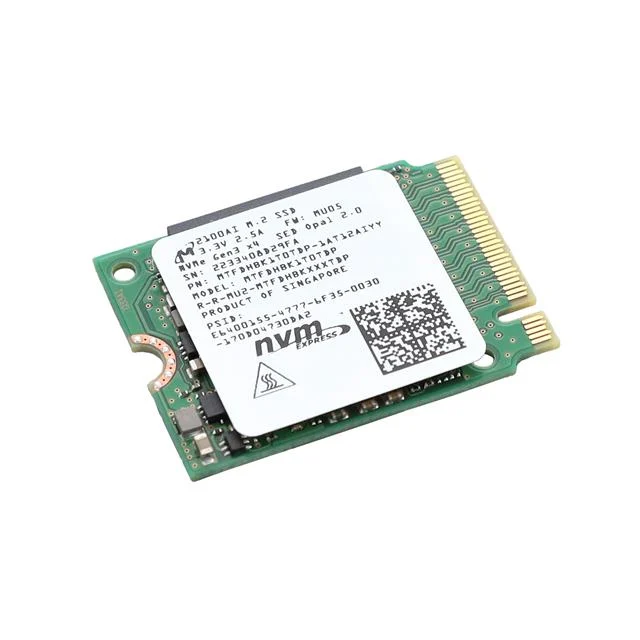 Micron MTFDHBK1T0TDP-1AT12AIYY 1024GB 2100AI PCIe Gen3 NVMe M.2 2230 Industrial Solid State Drive