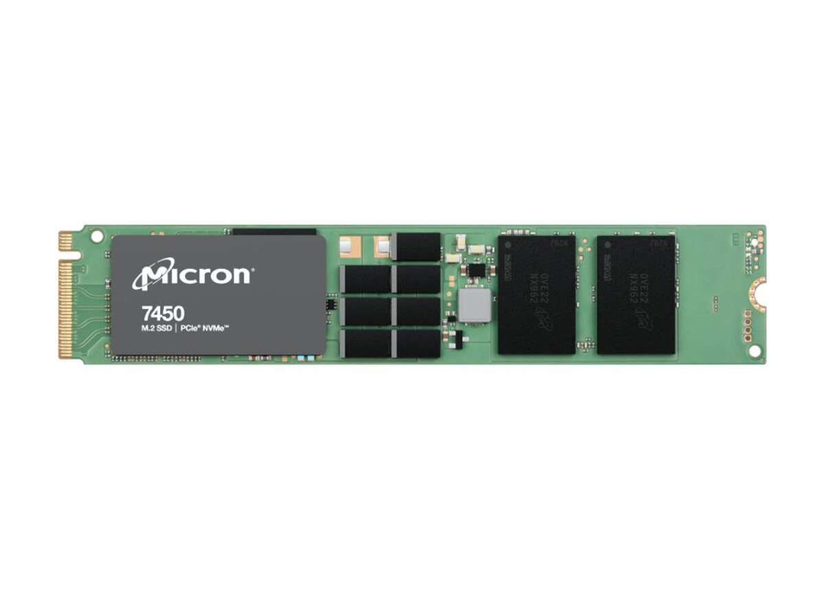 Micron MTFDKBG1T9TFR-1BC15A 1.92TB 7450 PRO PCIe Gen4 NVMe M.2 22110 Read-Intensive Solid State Drive