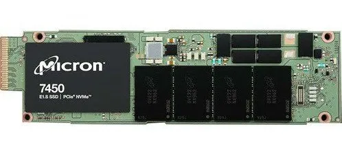 Micron MTFDKBZ3T8TFR-1BC1ZABYY 3840GB 7450 PRO PCIe Gen4 NVMe E1.S Enterprise Solid State Drive