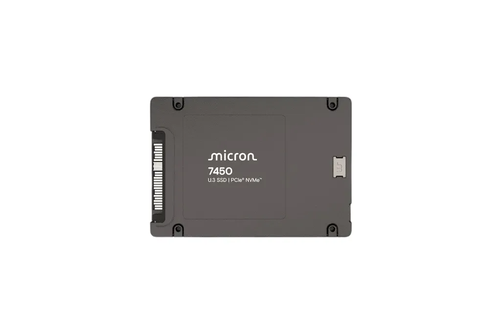 Micron MTFDKCB3T8TFR-1BC4ZABYY 3.84TB 7450 PRO PCIe Gen4 x4 NVMe U.3 15mm Enterprise Solid State Drive