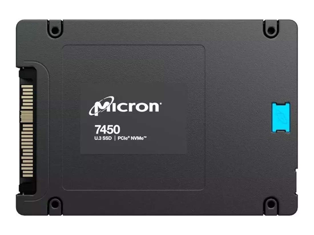 Micron MTFDKCB800TFS-1BC15ABYY 800GB 7450 MAX PCIe Gen4 NVMe U.3 15mm Enterprise Solid State Drive