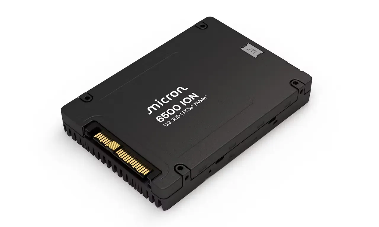 Micron MTFDKCC30T7TGR-1BK4JABYY 30.72TB 6500 ION PCIe Gen4 x4 NVMe U.3 15mm Enterprise Solid State Drive