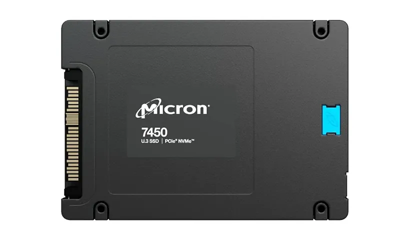 Micron MTFDKCC3T2TFS-1BC1ZABYY 3.2TB 7450 MAX PCIe Gen4 NVMe U.3 15mm Mixed Use Solid State Drive