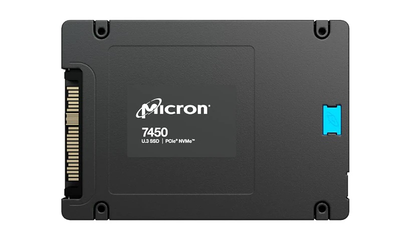 Micron MTFDKCC3T8TFR-1BC1ZA 3840GB 7450 PRO PCIe Gen4 NVMe U.3 7mm Enterprise Solid State Drive