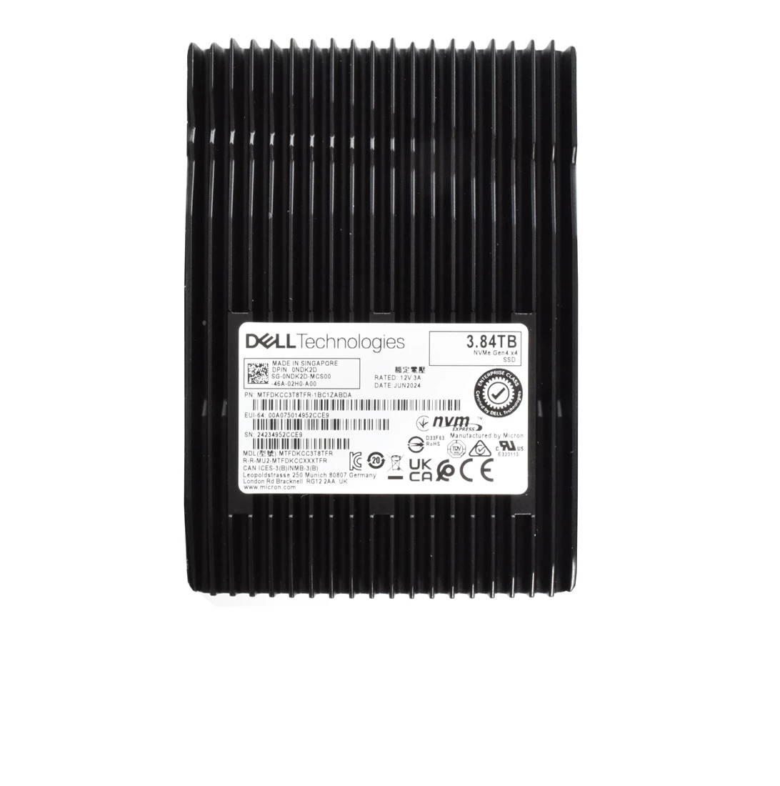 Micron MTFDKCC3T8TFR-1BC1ZABDA 3840GB 7450 PRO PCIe Gen4 NVMe U.3 Enterprise Solid State Drive