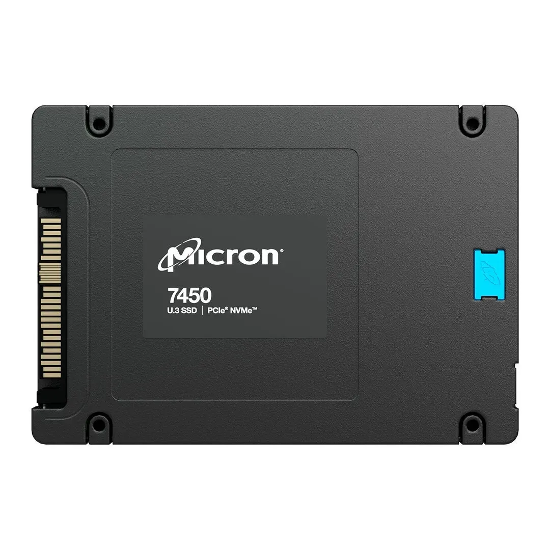 Micron MTFDKCC6T4TFS-1BC4ZABYY 6.4TB 7450 MAX PCIe Gen4 x4 NVMe U.3 15mm Enterprise Solid State Drive