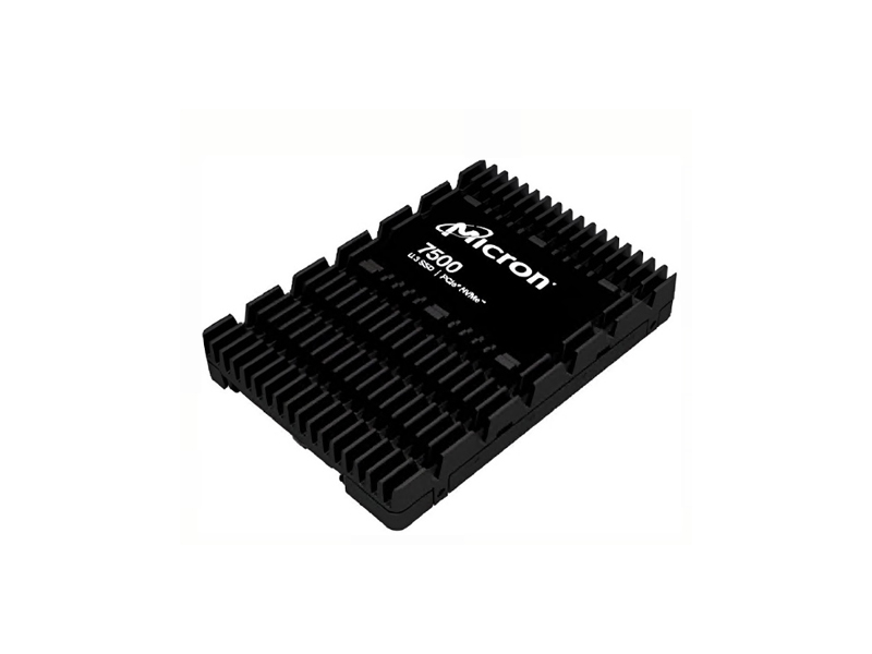 Micron MTFDKCC7T6TGP-1BK1DABYY 7.68TB 7500 PRO PCIe Gen4 NVMe U.3 15mm Read-Intensive Solid State Drive