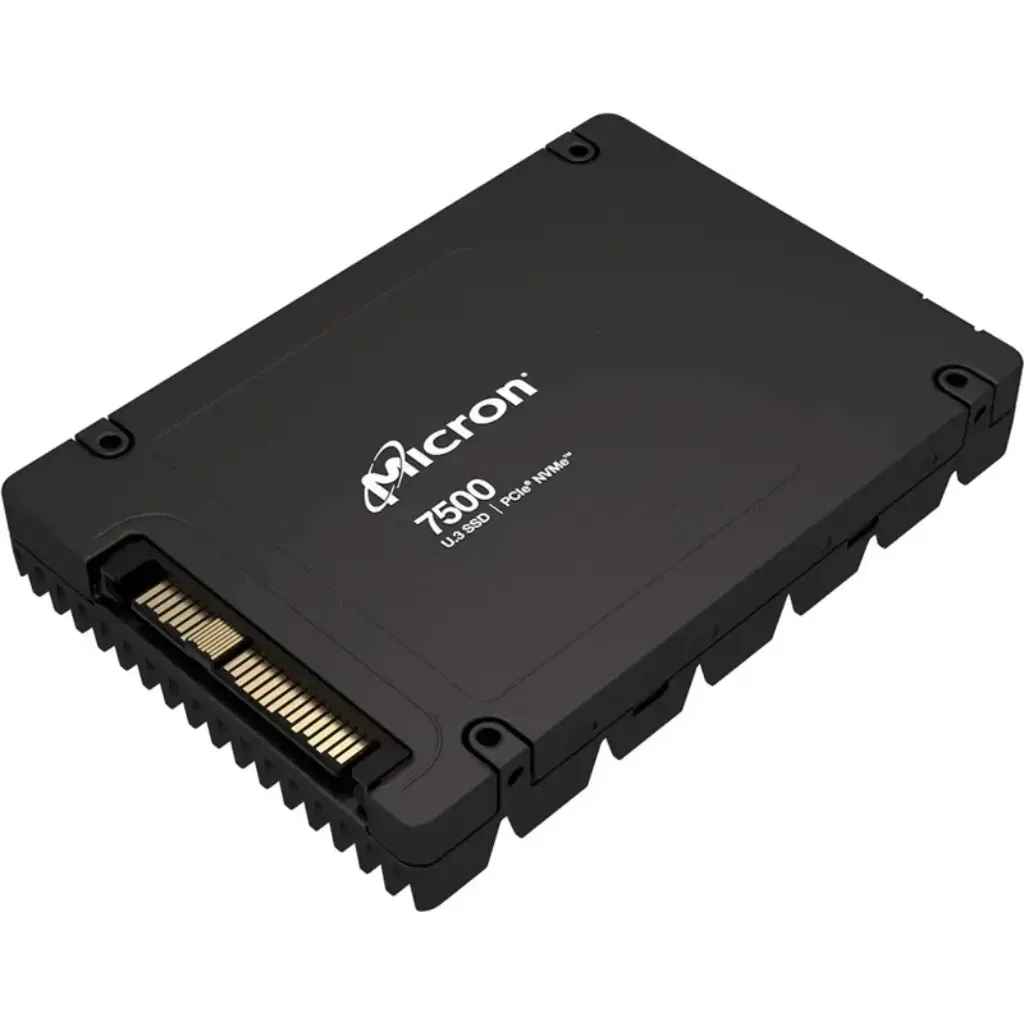 Micron MTFDKCC960TGP-1BK1JABYY 960GB 7500 PRO PCIe Gen4 x4 NVMe U.3 15mm Enterprise Solid State Drive