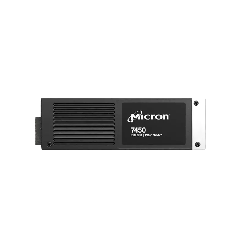 Micron MTFDKCE7T6TFR-1BC15ABYY 7.68TB 7450 PRO PCIe Gen4 NVMe E1.S 15mm Read-Intensive Solid State Drive