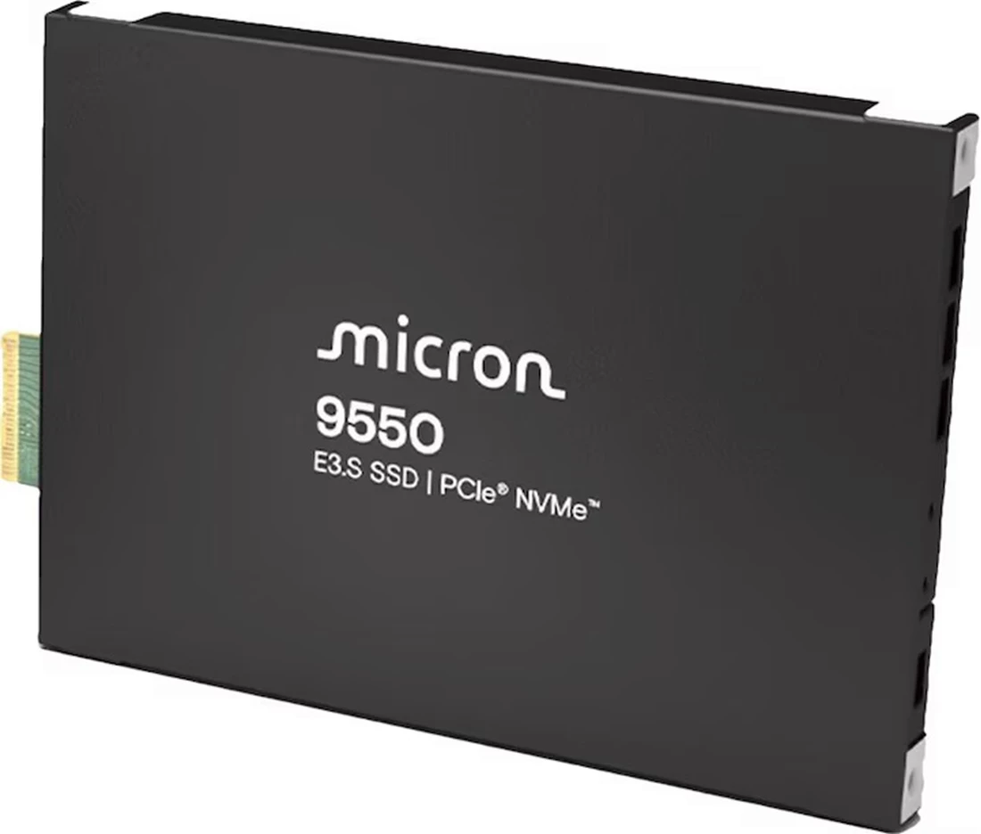 Micron MTFDLBQ25T6THB-1BK1DABYY 25600GB 9550 MAX PCIe Gen5 NVMe E3.S 7.5mm Enterprise Solid State Drive