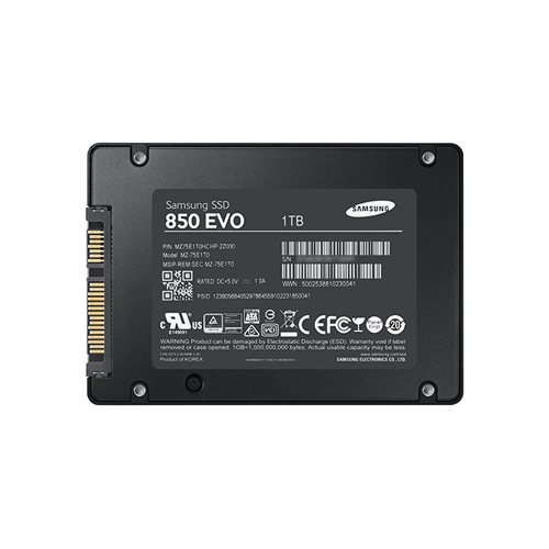 Samsung MZ-75E1T0 1 TB 850 EVO SATA 6Gb/s 2.5 inch Client / Consumer Solid State Drive