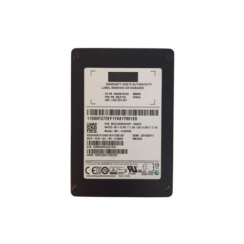 Samsung MZ-ILS8000 800GB PM1635 SAS 12Gb/s 2.5 inch Enterprise Solid State Drive