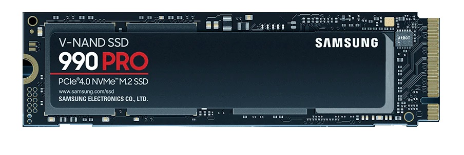 Samsung MZ-V9P1T0 1 TB 990 PRO PCIe 4.0 x4, NVMe 2.0 M.2 (2280) Consumer/High-Performance Solid State Drive