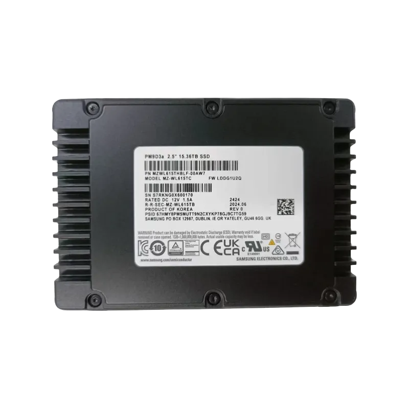 Samsung MZ-WL615TC 15.36 TB PM9D3A PCIe 5.0 x4 2.5" Read Intensive Solid State Drive