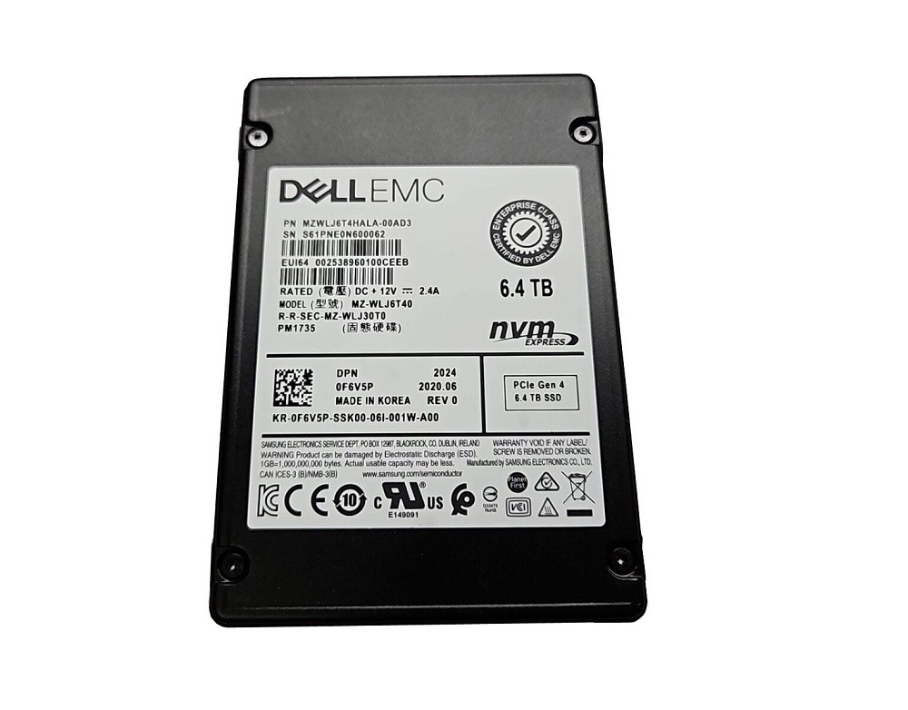 Samsung MZ-WLJ6T40 6.4 TB PM1735 PCIe Gen4 x4 U.3 (2.5) Mixed Use Solid State Drive